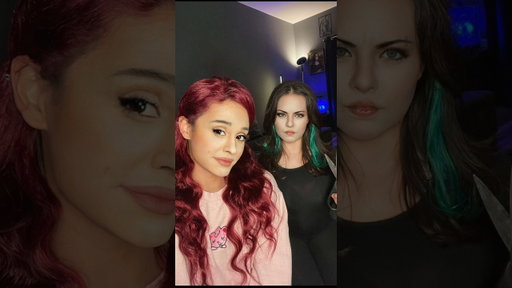 turning into jade and cat #victorious #arianagrande #elizabethgillies