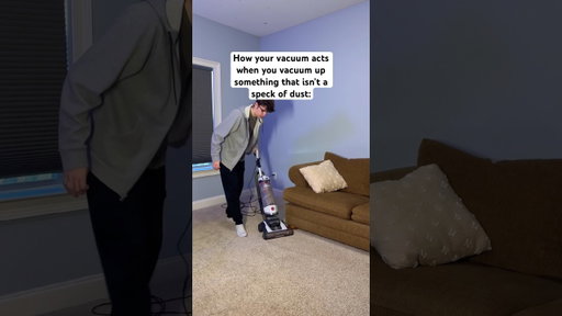 When you accidentally vacuum up something too big
