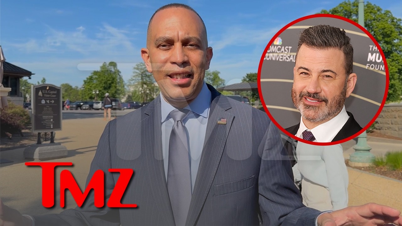Hakeem Jeffries Hedges on Kimmel 'Expectant Widow' Joke | TMZ