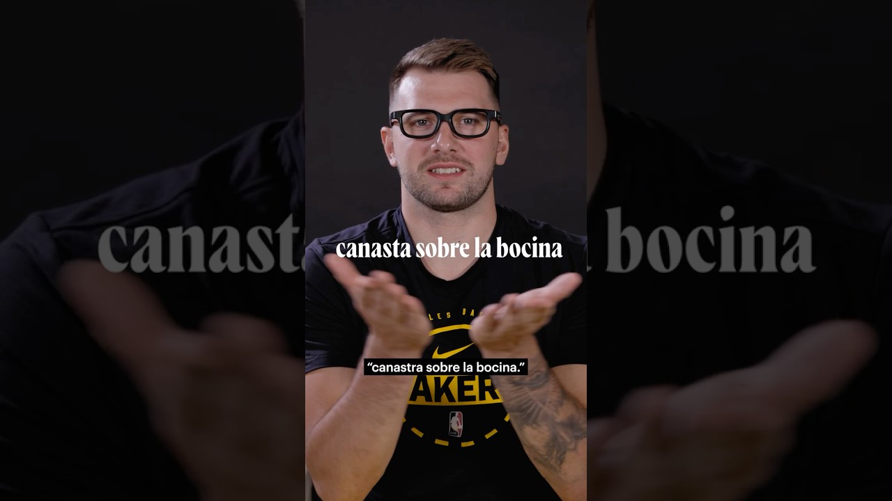 Luka teaching the Lakers Spanish part THREE #nba