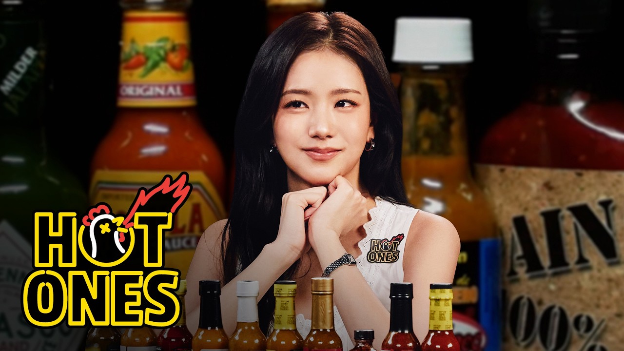 JISOO Is the Queen of Spice While Eating Spicy Wings | Hot Ones