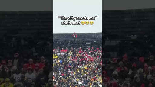 Found Batman at the Big House #football #cfb #michigan #ohiostate