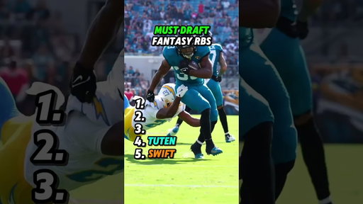 MUST DRAFT RBS in Fantasy Football ✅🚀