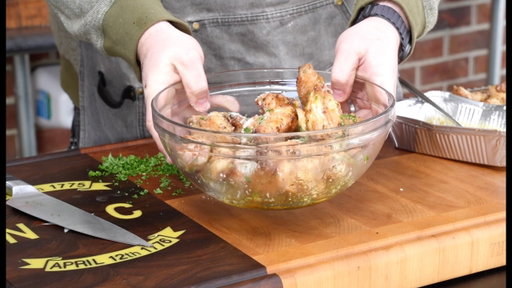 Garlic Parm Chicken Wings | Tyson® x Blackstone