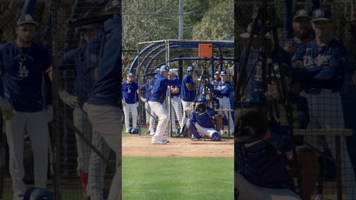 Freddie and Hyeseong went yard during live BP. 👀 #dodgers #sports #losangeles