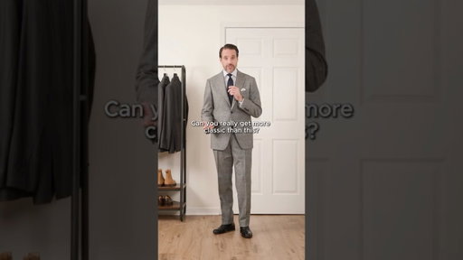 Gray Prince Of Wales Flannel Suit Classic Outfit Idea