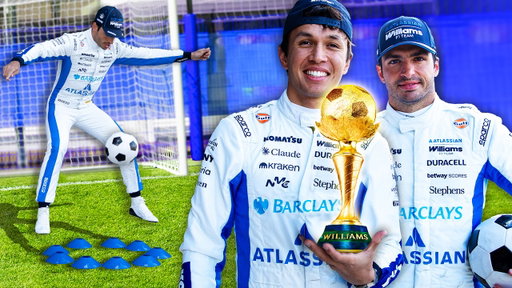 Alex Albon vs Carlos Sainz World Cup Challenge!