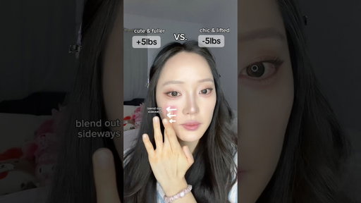 Full vs. lifted blush placement 💞