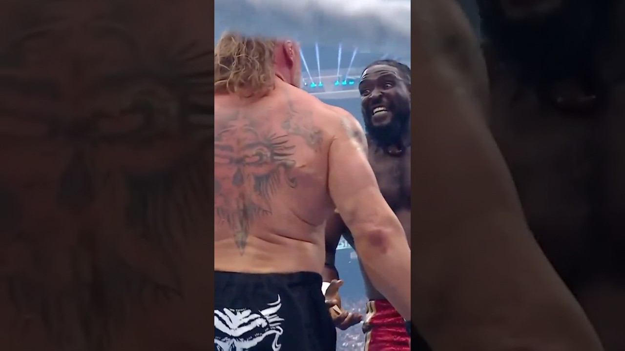 Oba Femi has NO fear 😳 #WrestleMania