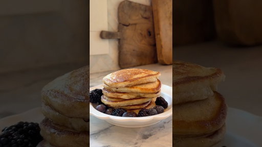 High-Protein Pancakes Made with fairlife ultra-filtered milk