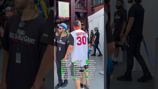 Finding gear from all 30 teams at the MLB Home Run derby! 💥⚾️