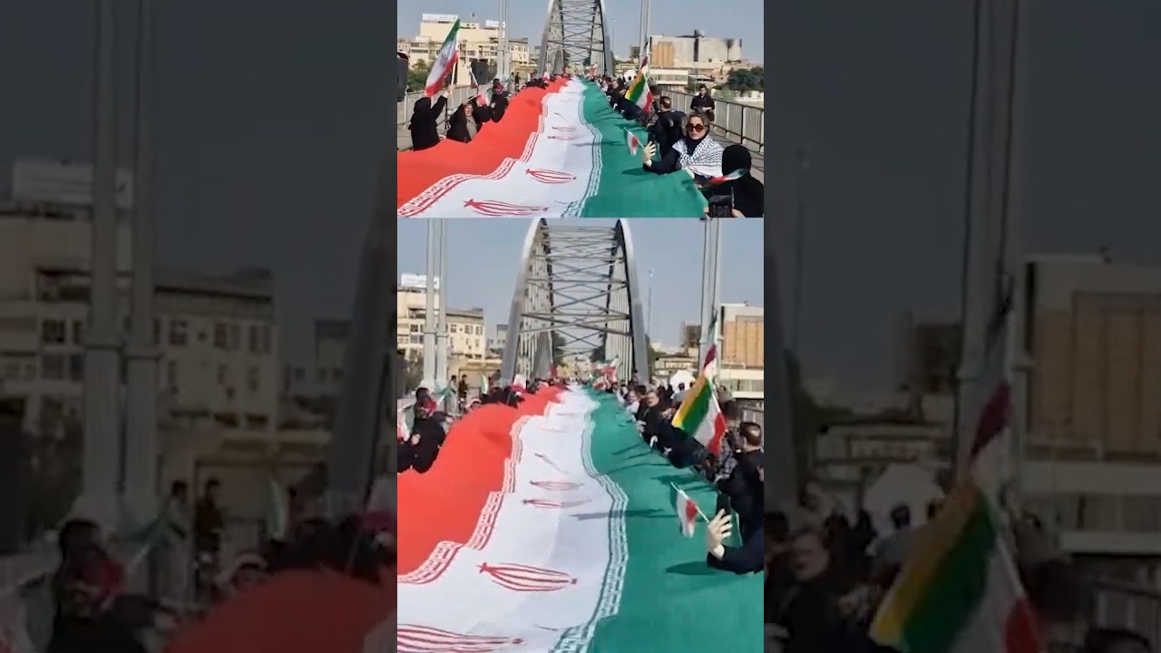 Iranians Form Human Chain at Power Plants as Trump Vows Destruction