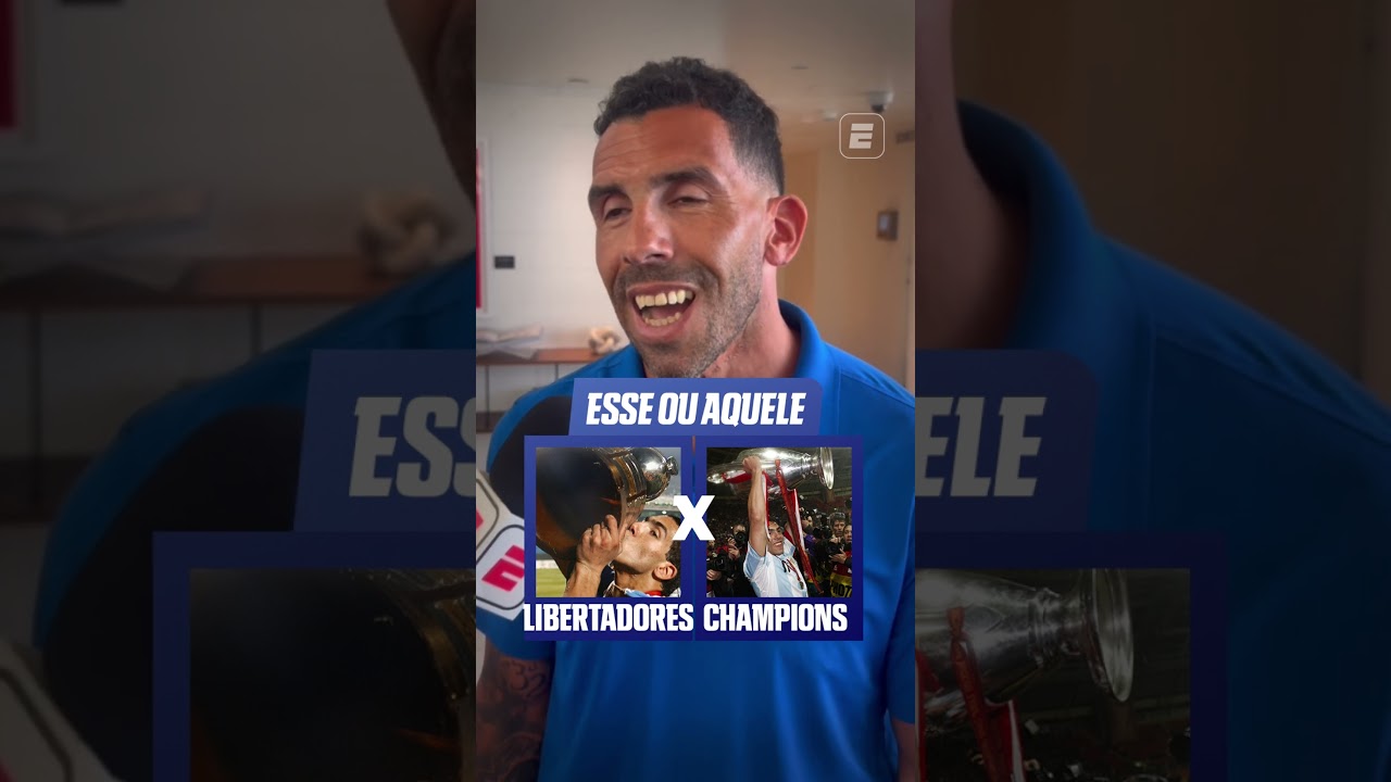 BOCA X CORINTHIANS, MESSI X CRISTIANO E MAIS: TÉVEZ TEVE QUE ESCOLHER! #shorts