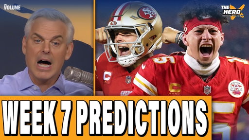 Week 7 PREDICTIONS: 49ers-Falcons, Bengals-Ravens, Chiefs-Seahawks | Colin Cowherd Blazin’ 5