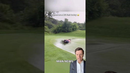 Peak Athleticism NOT Playing Golf | Man News (via the_daily_mulligan/ig) #stunt #golf #fullsend