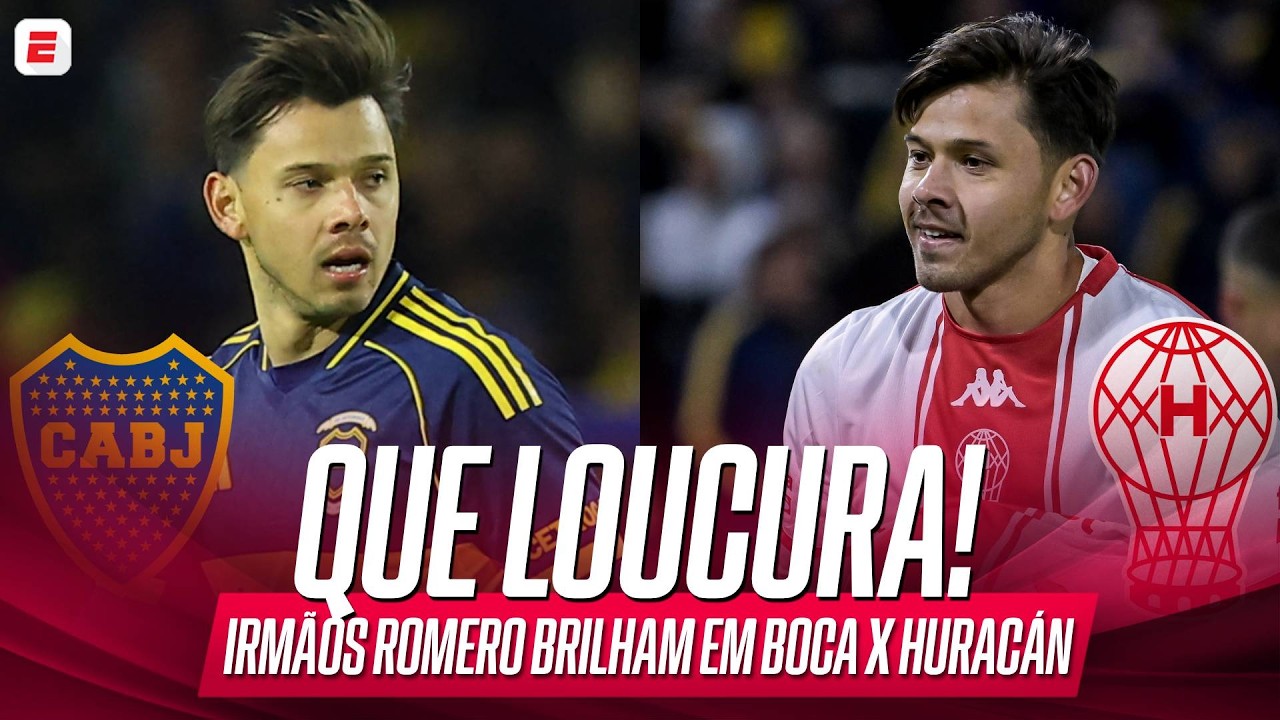 LANCE COM DOIS EXPULSOS, TRETA COM ÁRBITRO E GOLS DE ÁNGEL E ÓSCAR ROMERO MARCAM BOCA X HURACÁN