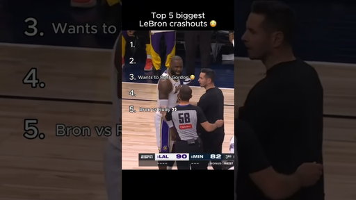 Top 5 biggest LeBron Crashout 😂