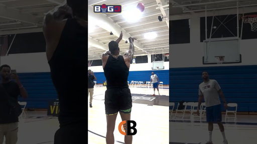 Dwight Howard was hitting three after three at 'BIG3' practice!