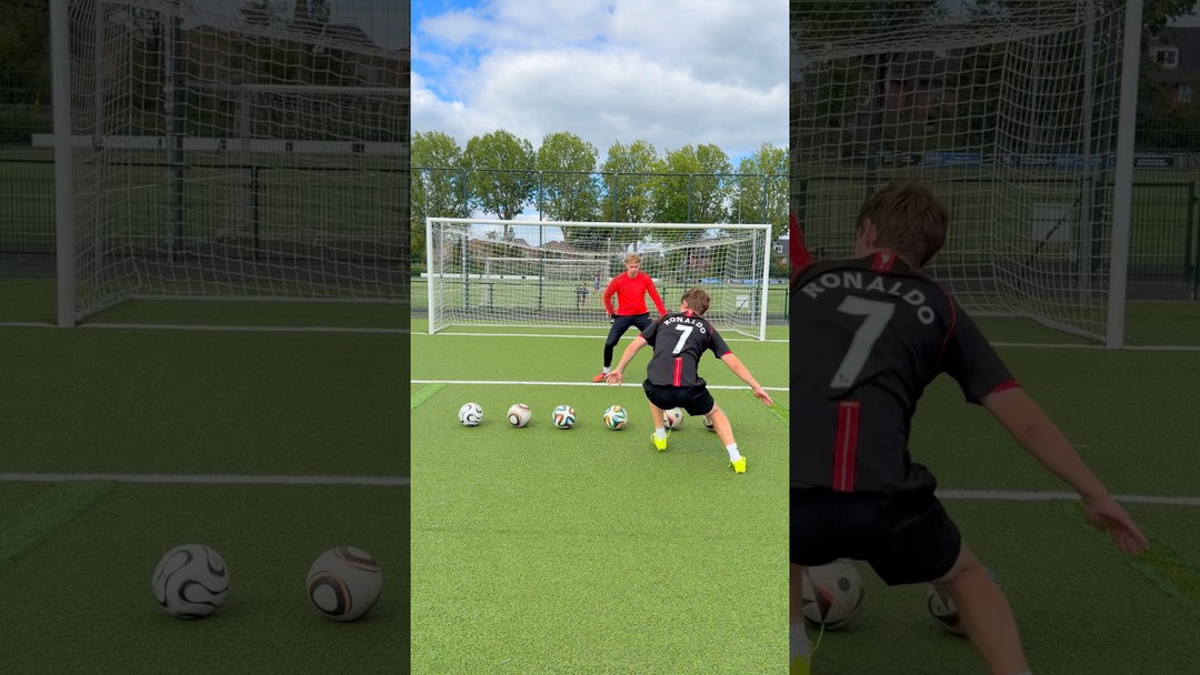IMPOSSIBLE 6 BALL GOAL CHALLENGE!!