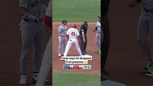 Umpires say Jose Caballero dropped this baseball on purpose