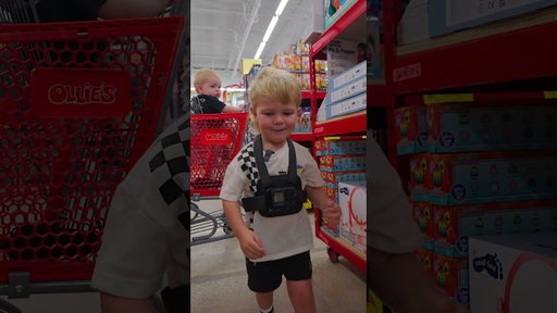 Axel shops at Ollie's!