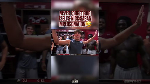 One of the best Nick Saban impressions we’ve EVER seen🤣