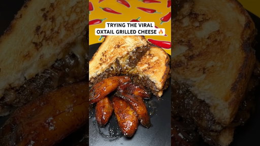 Trying the viral oxtail grilled cheese in Brooklyn 🔥 #shorts #food #oxtails #caribbeanfood