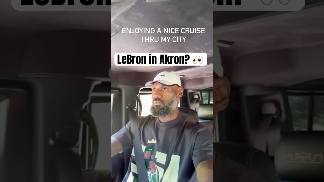 LeBron in Akron amid free agency rumors 🤔