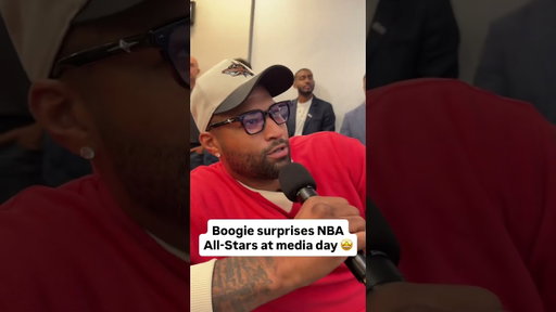 Boogie Surprises NBA All Stars at Media Day