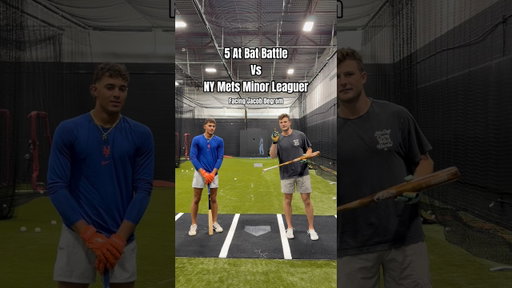 5 At Bat Battle Vs New York Mets Minor Leaguer Anthony Frobose | Facing Cy Young Winner Jacob Degrom