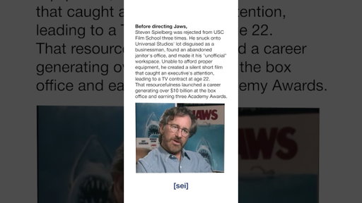 rejection is not a barrier [Steven Spielberg]