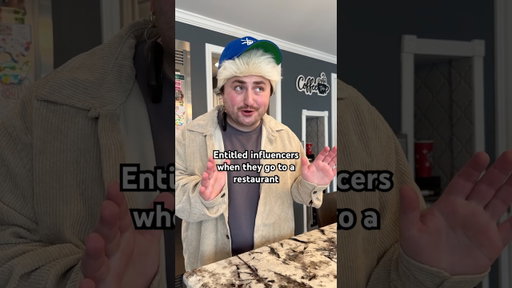 Entitled influencer goes to a restaurant! #shorts