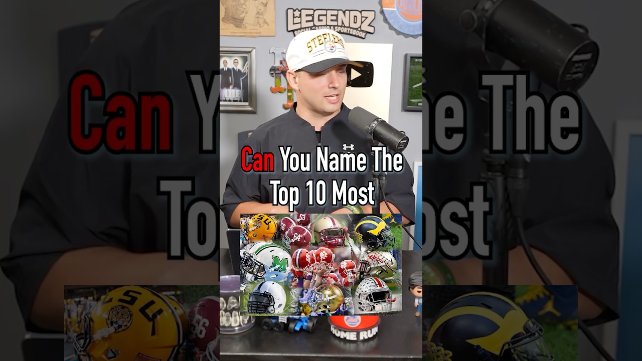 Guessing The Top 10 Most Expensive College Football Rosters! #shorts #nfl #college #football