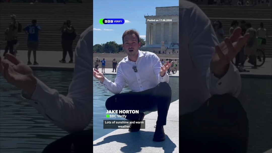 Why has the Lincoln Memorial Reflecting Pool turned green? #BBCNews