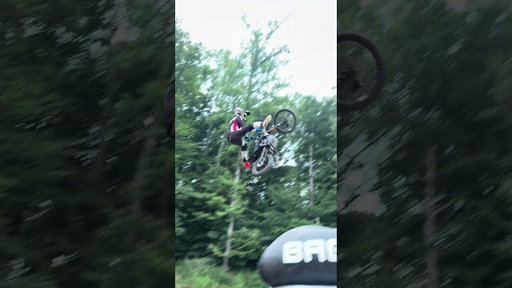 World’s first kickflip on a dirt bike is definitely possible.