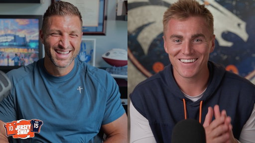 Jersey Swap: Bo Nix and his 'childhood hero’ Tim Tebow share playoff memories, lessons of fatherhood