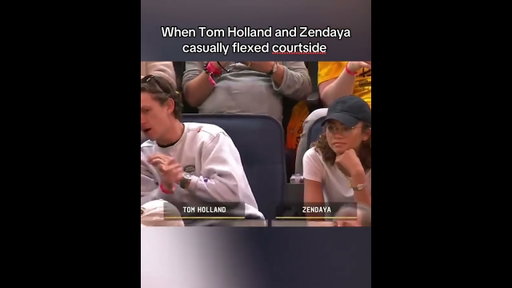 When Tom Holland and Zendaya showed up to the NBA playoffs 🔥
