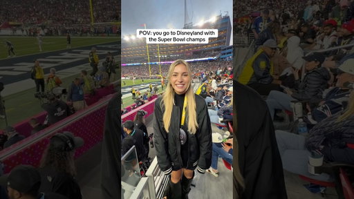 Where dreams come true ✨💫 #superbowl #disneyland #espn ​#shorts
