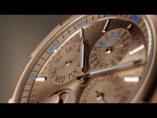 Golden Glow - The Overseas Perpetual Calendar Ultra-Thin in pink gold