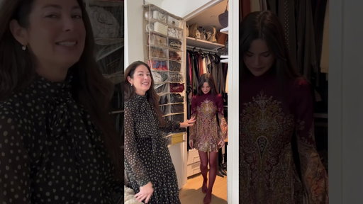 My mom who worked in fashion for 25 years styling me | #motheranddaughter #fashioninspo