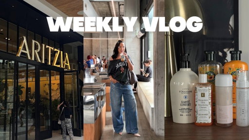 vlog | getting in the mood 🍂 fall wishlist shopping + new fall skincare + last days of summer