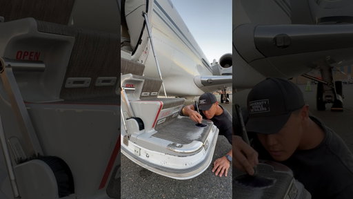 $9k/hr working on a $10M Private Jet #aircraftdetailing #detailing