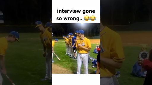 crashed his interview..
