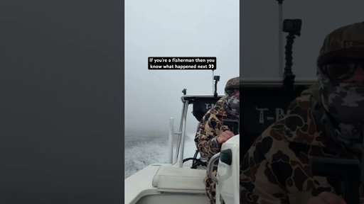 Striper fishing in dense fog
