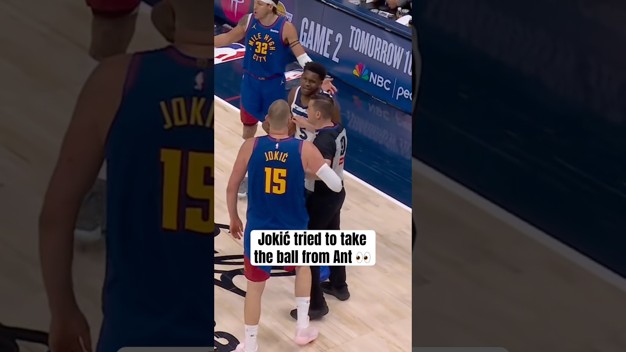 Jokić and Ant get chippy 😬