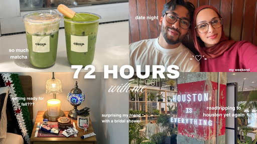 72 hours with me | weekend , surprise bridal shower, so much matcha, errands, & another road trip