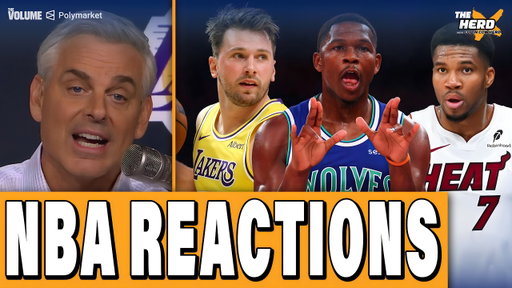 NBA REACTIONS: Luka & Lakers CRUSH Warriors, Ant & Wolves DOMINATE Giannis & Heat | HERD