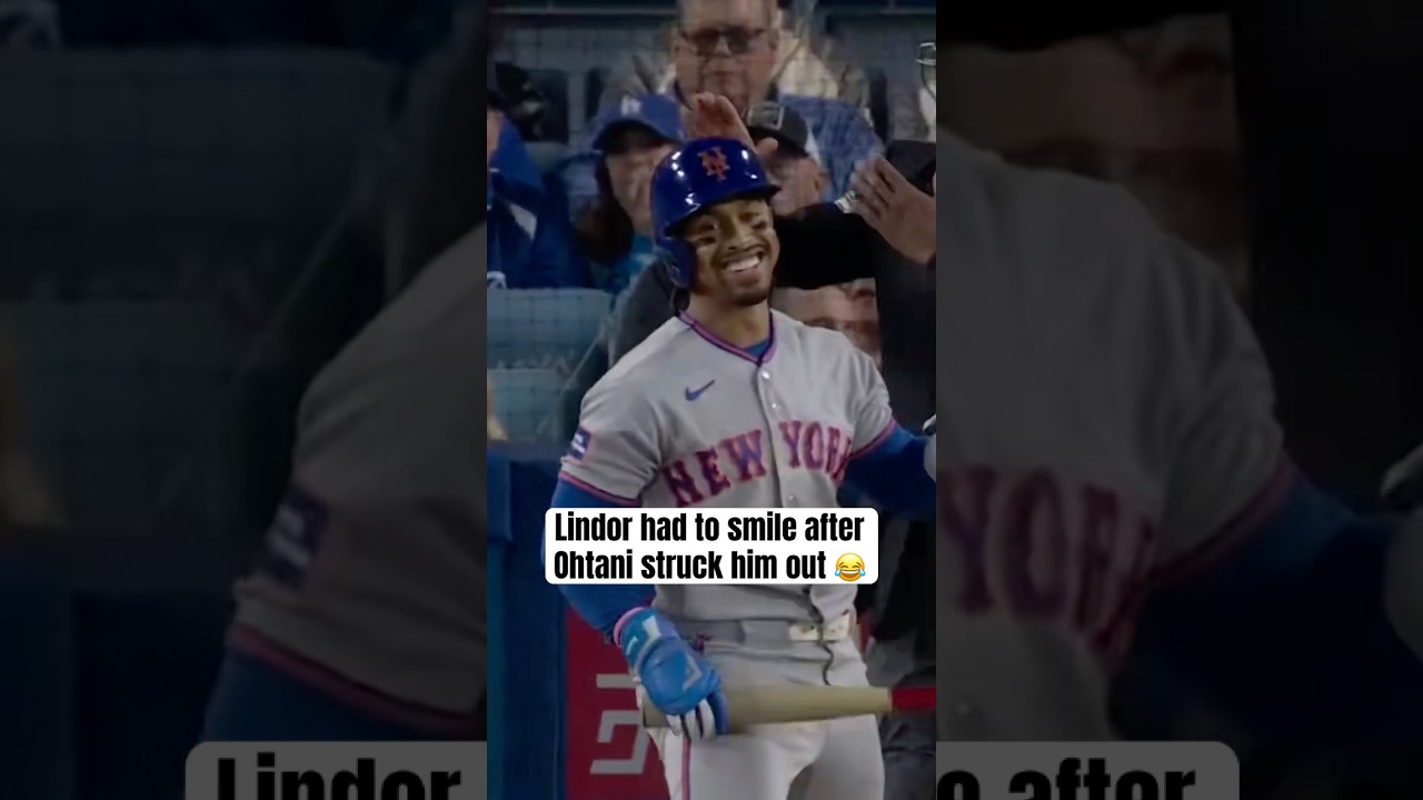 Lindor & Ohtani smiling after this at-bat 😂