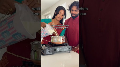 in hindu tamil tradition, the first thing we do in a new home is boil milk 🏡🥛 @pavishan.r