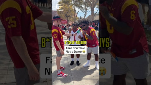 College Football fans DESTROY Notre Dame 😭🏈#shorts